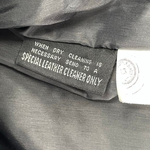 Wilson Thinsulate Women's Vtg. Leather Moto Jacket, Black, Sz. M 80s 90s *FLAW* - Picture 9 of 14